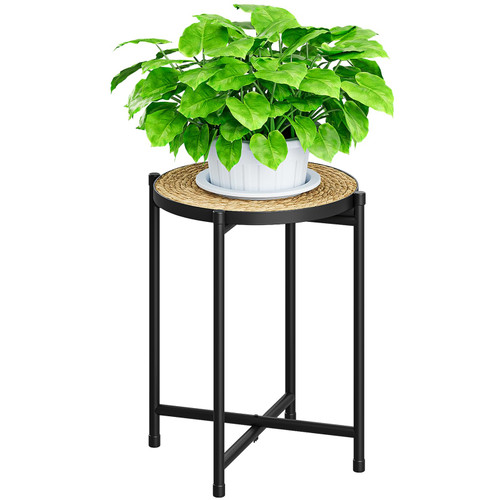 Bamworld Indoor Plant Stand Tall Plant Table Corner Plant Stool Boho Small Plant Holder Single Flower Stand for Large Plants Decor Pot Stand for Living Room Bedroom Balcony