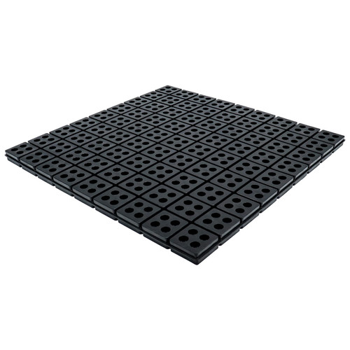 Forestchill Rubber Anti Vibration Pad, 18" x 18" x 3/4" Heavy Duty Waffle Vibration Isolation Pad for HVAC, Air Compressor, Washer and Dryer, Air Conditioner Unit