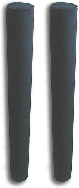 60 in Pair of Black Mad Dog Products Boat Trailer Guide Pole Pad with Capped Ends - Heavy Duty UV Fade Proof Canvas - Sold in Pairs - Made in USA