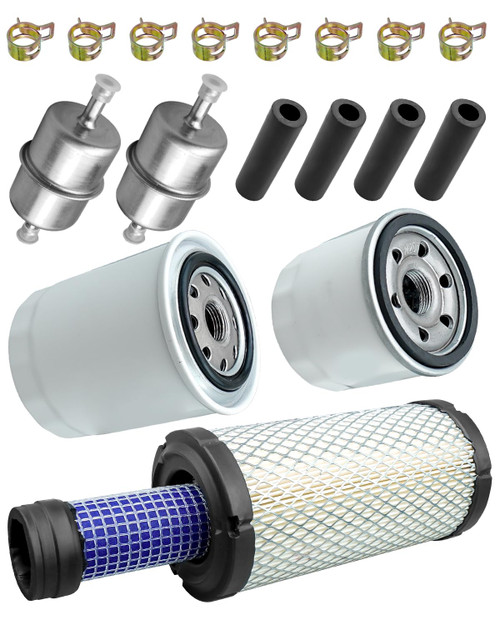 HUQUZN Filter Kit Fit for Kubota BX23S BX1880 BX2360 BX2380 BX2230 Replace K1211-82320 HH150-32430 HHK72-14080 12581-43012