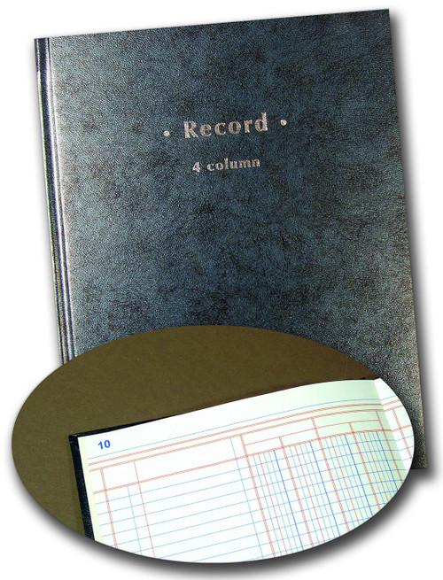 Staples Columnar Book, 4-Columns, 80 Pages, Blue (217745)