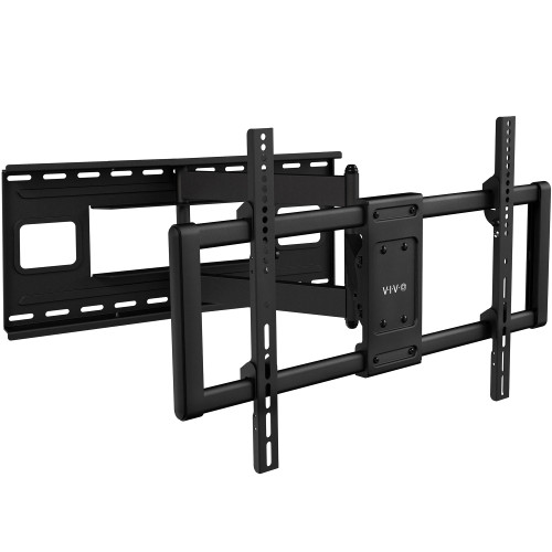 VIVO Heavy Duty 43 to 85 inch Large Screen TV Articulating Wall Mount for LCD LED Flat and Curved Screens, Extended Arm Swivel Mount, Max VESA 600x400mm, Black, MOUNT-VW085M
