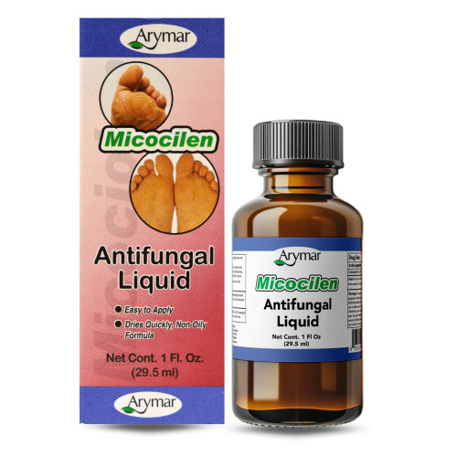 Arymar Micocilen Liquid (1 oz) with Brush Applicator - Fast-Acting Formula for Nail & Skin Health