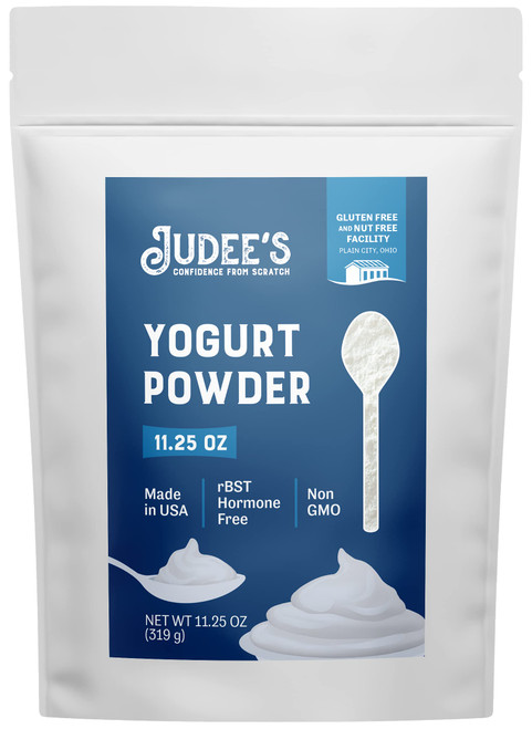 Judee's Gluten Free Yogurt Powder - Versatile Baking & Smoothie Ingredient with Powdered Yogurt - Creamy Ice Cream & Tangy Dip Maker - Gluten Free, rBST-Free & Made in USA - 11.25 fl oz, Pack of 1
