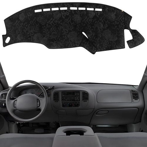 KEYOOG Dashboard Cover Dash Mat Fit for 2003-1997 Fo-rd F-150,1999-1998 F-250,02-97 Expedition Car Dash Board Mat Anti-Glare Carpet,Non-Slip Pad Sunshield Protector (Flannel)