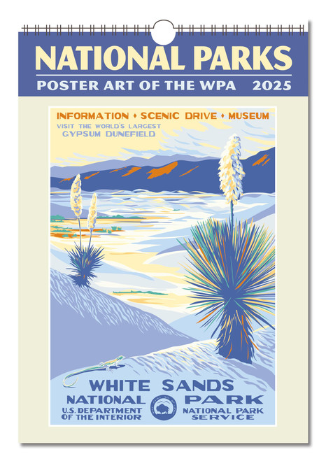 National Parks Poster Art of The WPA Oversize Wall Calendar 2025, 13.38'' x 19'' Spiral Bound with Hanger Multicolor National Parks Poster Art of The WPA Oversize Wall Calendar 2025, 13.38'' x 19'' Spiral Bound with Hanger Multicolor