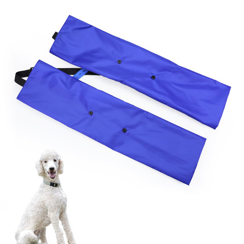 vomvomp Waterproof Dog Leggings with Adjustable Strap Dogs Leg Covering Protector Dog Waterproof Pee Pants for Poodles Long Haired Dogs on Rainy Days Long Leg Dogs Legging Pants