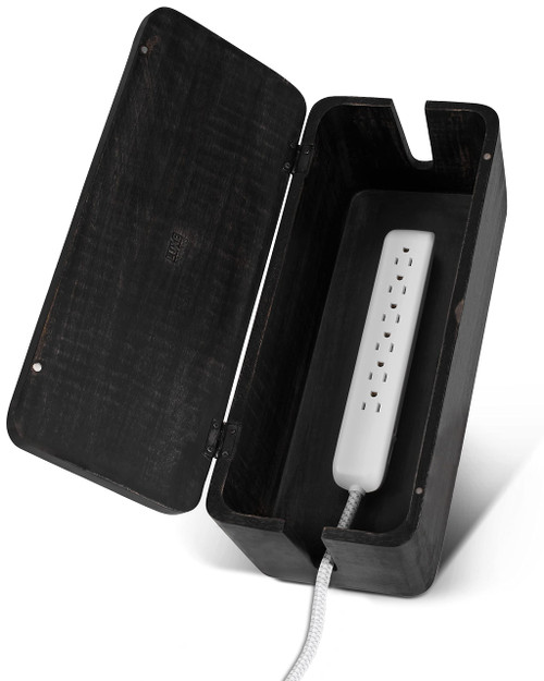 Large Cable Management Box - Cable Organizer Box and Power Strip Box for Electrical Cord Management - Hide Desk Cord and Floor Cables - Wire Storage and Organization for Cords