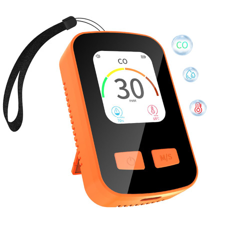 Travel Carbon Monoxide Detector, 3in1 Portable CO Detector for Car Camper Camping, Battery Powered Rechargeable Carbon Monoxide Detectors with Temperature Humidity Sensor for Hotel Rome Home RV Trip Travel Carbon Monoxide Detector, 3in1 Portable CO Detector for Car Camper Camping, Battery Powered Rechargeable Carbon Monoxide Detectors with Temperature Humidity Sensor for Hotel Rome Home RV Trip