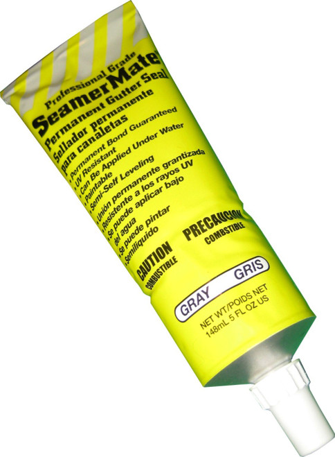 SeamerMate Gutter Sealant 5 OZ Squeeze Tube Gray-Gutter Sealant SeamerMate Gutter Sealant 5 OZ Squeeze Tube Gray-Gutter Sealant