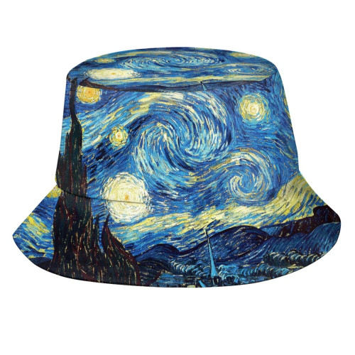 Bucket Hat Starry Night Fisherman Hat for Women Men, Fashion Summer Outdoor Beach Hat Packable Sun Cap for Travel Hiking Bucket Hat Starry Night Fisherman Hat for Women Men, Fashion Summer Outdoor Beach Hat Packable Sun Cap for Travel Hiking