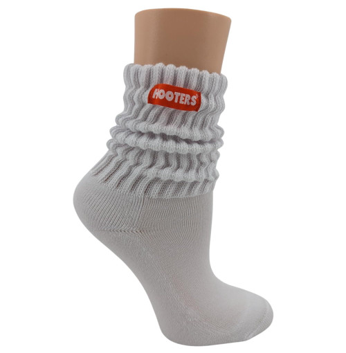 Ripple Junction Hooters Women's Slouch Sock Cotton Officially Licensed White One Size
