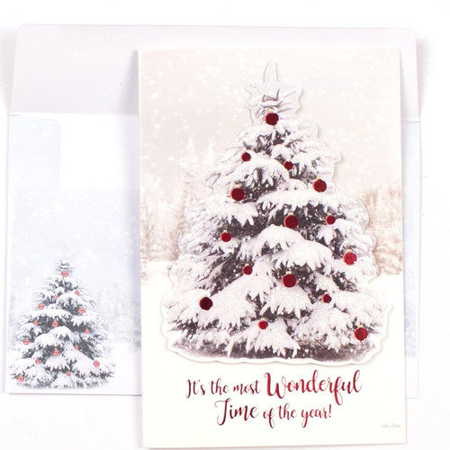 Leanin' Tree, Boxed Christmas Cards, Holiday Cards with Envelopes, 3D Christmas Cards Boxed with Envelopes, Xmas Cards (8 Merry Christmas Cards with Envelopes) Leanin' Tree, Boxed Christmas Cards, Holiday Cards with Envelopes, 3D Christmas Cards Boxed with Envelopes, Xmas Cards (8 Merry Christmas Cards with Envelopes)