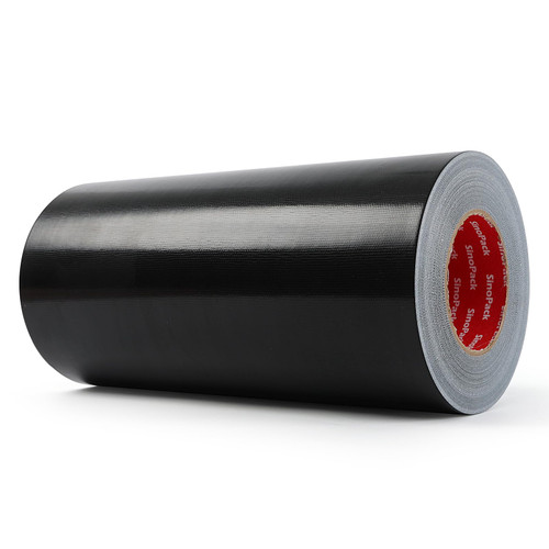 SinoPack Duct Tape Black Wide Roll Heavy-Duty Industrial Strength 12 inches x 55 Yards,9.1 Mil, Waterproof, Strong, Flexible, No Residue, UV Resistant for for Indoor Outdoor Repairs Tear by Hand