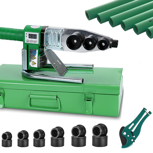 WINB Plastic Pipe Welder Plastic pipe 110-220v welding tool Pipe Welding Machine PP, PP-R, PE, PP-C Pipe with 0.79/0.98/1.26/1.57/1.97/2.46 in Die Head