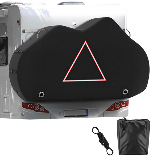 Bike Cover for Transport on Rack 2Bikes Outdoor Bike Bicycle Covers for 2 Bikes on Rear Bike Rack Transport Heavy Duty Waterproof, 420D Bicycle Rack Covers for 2 Bikes on Car Hitch Travel Storage