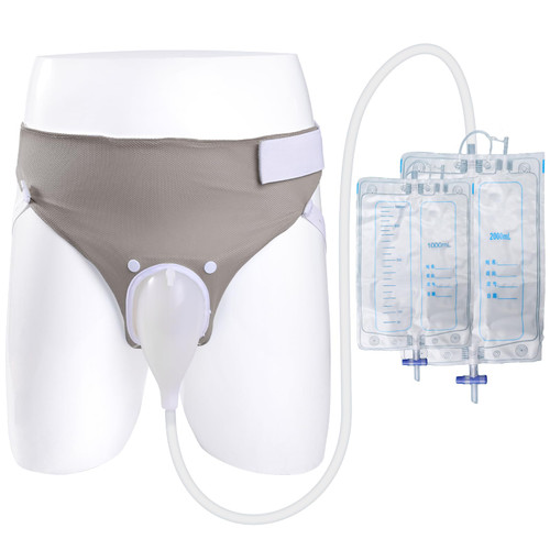 Wearable Urinary Drainage Bag for Men(2000 ML*2+1000 ML*2) ,Reusable Urine Collection Bag,Urinary Drainage Bag System,Elderly Urinalfor Bedridden Patients Wearable Urinary Drainage Bag for Men(2000 ML*2+1000 ML*2) ,Reusable Urine Collection Bag,Urinary Drainage Bag System,Elderly Urinalfor Bedridden Patients