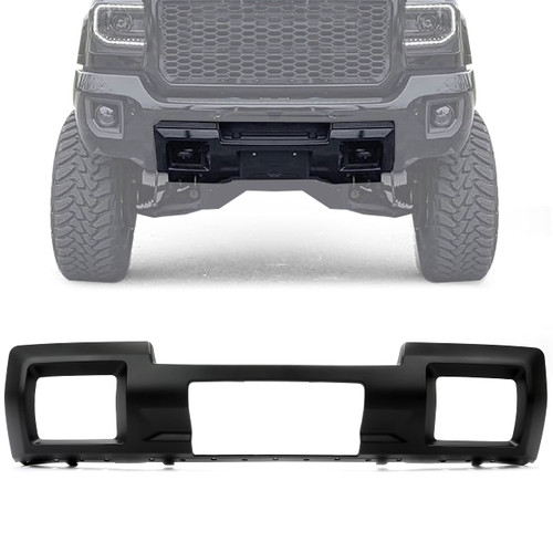 ECOTRIC Front Bumper Skid Plate Panel Compatible with 2015-2019 GMC Sierra 2500/3500 HD 4 Door Replace for GM1053104C 23178964 23178780 Bumper Lower Cover Black