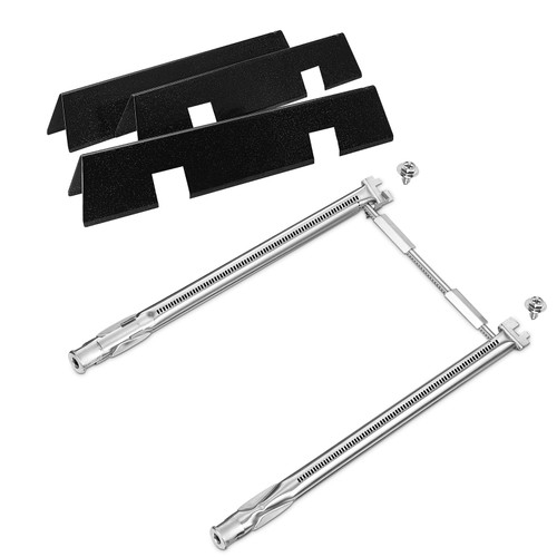 Grill Replacement Parts for Weber GS4 Spirit II 200 & Spirit I 200 Series, 15.3" 67045 7635 Flavorizer Bars and 18" 69785 Grill Burner Tube for Weber Spirit 2 Parts, for Spirit E210 E220 S210 S220