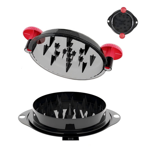 Chicken Shredder Chicken Breast Shredder Tool Twist, Meat Shredder Chopper Masher for Chicken Beef Pork with Stainless Steel Spikes Kitchen Gadgets Essentials (Red&Black) Chicken Shredder Chicken Breast Shredder Tool Twist, Meat Shredder Chopper Masher for Chicken Beef Pork with Stainless Steel Spikes Kitchen Gadgets Essentials (Red&Black)