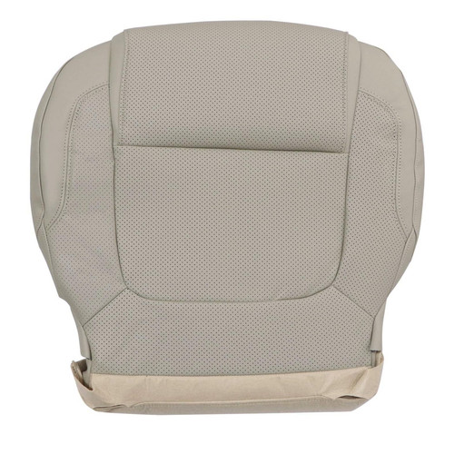 Vigoraze Driver Bottom Replacement Leather Seat Cover Light Gray #CL Compatible with Ford Explorer 2011 2012 2013 2014 2015
