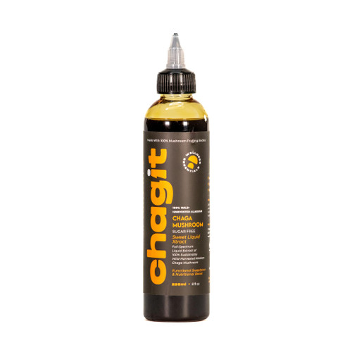 Chagit SLX - Pure Chaga - Shroom Juice - Wild Harvested Alaskan Chaga Mushroom Extract Concentrate - Liquid Extract (8 fl oz)