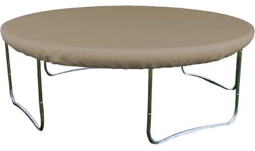 Covers & All Round Trampoline Cover, 12 Oz Waterproof UV & Weather Resistant, All Season Protector Outdoor Games Fitness Sports Cover for Garden Lawn, with Elastic (48" Diameter x 4" H, Beige)