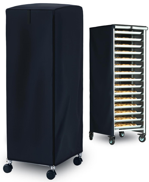 Pan Bun Rack Cover, Commercial-Grade Bread Rack Cover, Waterproof Material,Black