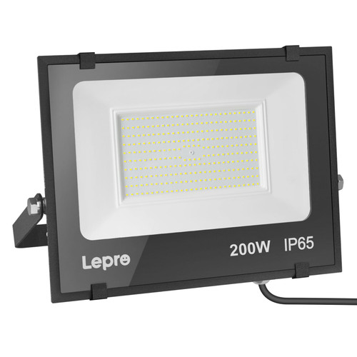 Lepro 200W Outdoor LED Flood Lights, 5000K 10,000 Lumens Super Bright for Yard, Garden, Driveway, Pool, Parking Area, Playground, Outside Floodlight Fixture (watts, 200)