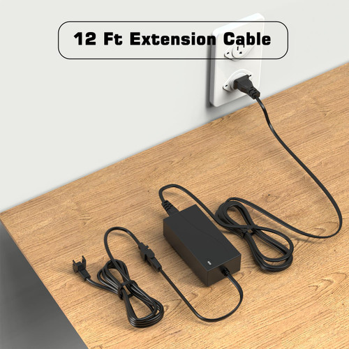 Universal Recliner Power Supply, 29V 2A Recliner Power Cord for Lift Chair, Recliner Couch, Recliner Sofa, 2-Pin Power Adapter with Extension Cable for Lazy Boy,Limoss,OKIN and More