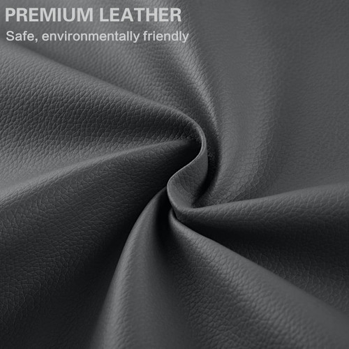 Yikda Self Adhesive Leather Repair Patch Kit, 4" x 63" Large Vinyl Leather Repair Tape for Furniture, Car Seat, Couch, Sofa, Chair Dark Grey