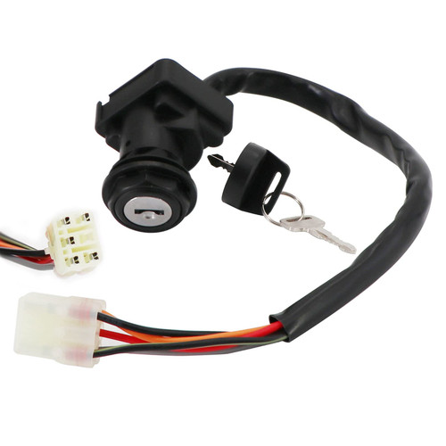 Tektall Ignition Key Switch for Suzuki King Quad LTA400F 2008-2010, Eiger 400 LFA400F 2002-2007, LT450 King Quad 450 LTA450X 2007-2010, King Quad 500 LTA500X 2009-2011, Part No. 37110-38F00