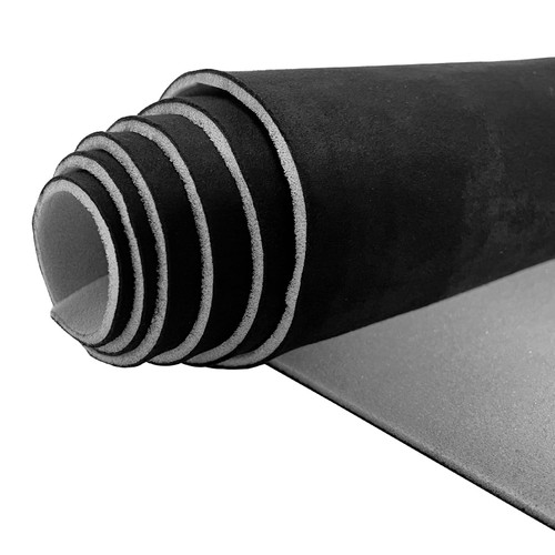 Halero 96“ × 60“ Black Car Suede Headliner Fabric with Foam Backing Material 1/9" 3mm Automotive Upholstery Liner for DIY Home Car Roof Trim Interior Replacement