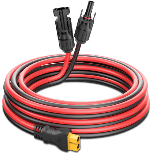 Gonifeto Solar to XT60 Extension Wire (15ft, 12AWG) for Ecoflow Generator and Portable Power Station