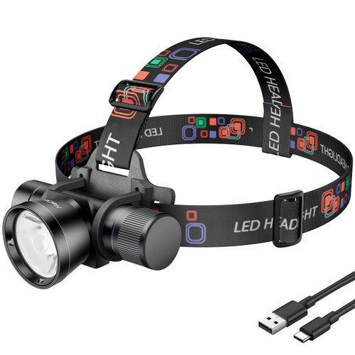 HECLOUD 3000 Lumens Super Bright Diving Headlamp IP68 Waterproof Dive Flashlight Rechargeable Underwater Headlight with 3 Modes Perfect for Scuba, Night Snorkeling and Underwater Exploration