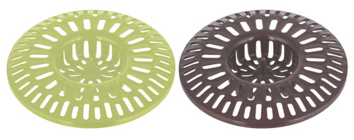 Shower Tub Drain Catcher 3 inches - Pack of 2 - Bathtub Hair Trap Cover - Bathroom Basket Sink Strainer