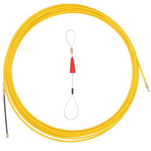 Taxutor 49 Feet Fiberglass Fish Tape Wire Puller Through Wall Wire Threader Fish Plus Fish Cable Fastener