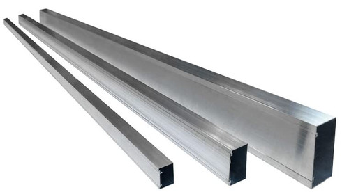 Electriduct Aluminum Metal Surface Cable Raceway Wire Molding - 1.5" W x 1.1875" H - 58 Inch