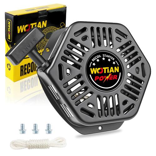 WOTIAN Pull Start Assembly Compatible with Champion 389cc 420cc 439cc 459cc 5500w 7500w 9000w Generator Parts Engine Recoil Starter Part#46.061000.00