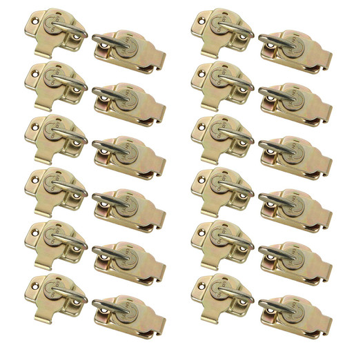 12 Sets of Align-N-Lock Table Locks, Abuff Heavy Duty Dining Training Table Buckles Connectors Great for Table Leaf, Extension Tables, Computer Workstations and Conference Tables