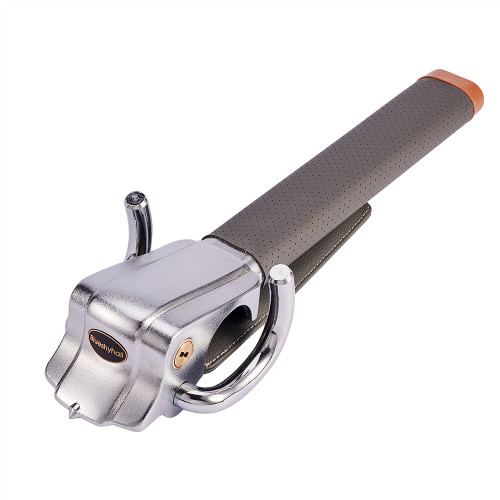 Blueshyhall Vehicle Steering Wheel Lock, Anti Theft Locking Devices Heavy Duty Security Lock with Safety Hammer for Auto Car Truck SUV Van Camper, Grey
