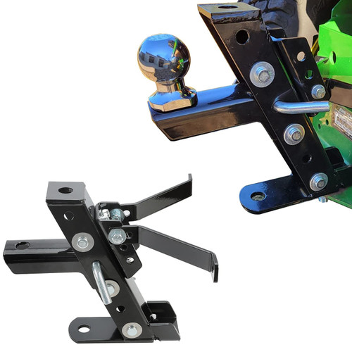 HECASA Adjustable Lawn Mower Hitch Universal Garden Tractor Hitch Compatible with John Deere Cub Cadet Husqvarna Craftsman Riding Mowers