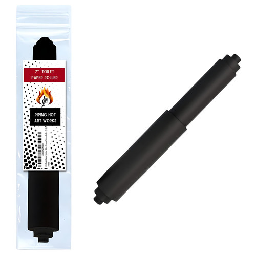 Toilet Paper Holder Spring Rod | Toilet Paper Roller Replacement | Standard & 7 Inch Size Toilet Paper Holder Replacement Rod (1, Black)