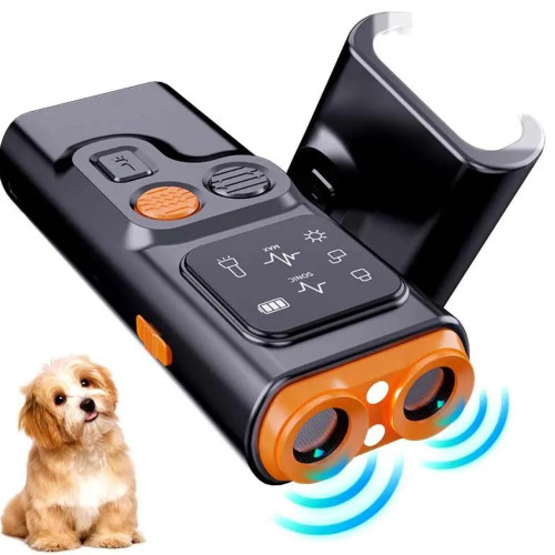 BR PeGE BarkGuard Pro, 2025 New BarkGuard Anti Barking Device Dog Bark Deterrent Devices with Hd Display and LED Flashlight, Anti-bark Device that Trains Your Dog Not to Bark Safe for Dogs (1)