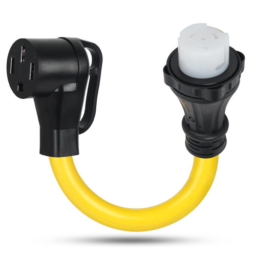 ZDHQLHJ NEMA SS2-50R to 14-50R Generator Adapter Cord, 50Amp SS2-50 Twist Lock Receptacle to 14-50 Receptacle Female to Female Plug, for RV EV Generator