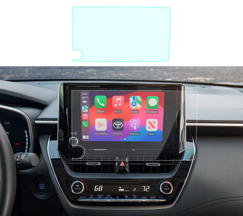 AZZIGO 2026 Corolla Tempered Glass Screen Protector For 2023-2025 2026 Toyota Corolla/Corolla Cross 8-Inch Navigation Multimedia Touchscreen 9H Anti-Scratch HD Clear