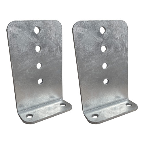 A.A 2 Pack 8" Galvanized L-Type Boat Trailer Bunk Bracket, Heavy Duty