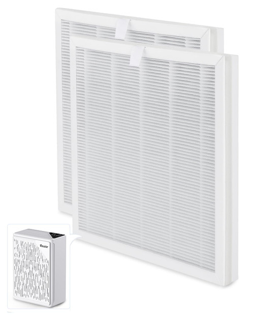 (2 PCS) VEWIOR H13 True HEPA Replacement Filter for ClearAir-A6 Air Purifier, Captures 99.97% Dust, Smoke, Pet Dander, Compatible with A6 Model