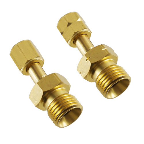 Regulator/Torch to Hose Adaptors, "A" 3/8"-24 to "B" 9/16"-18 for Oxygen and Fuel Gas, Oxygen Acetylene Adaptors