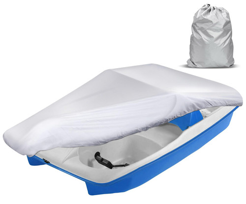 iCOVER Pedal Boat Cover, Fits 3 or 5 Person Paddle Boats Water Proof Heavy Duty Paddles Covers, Grey